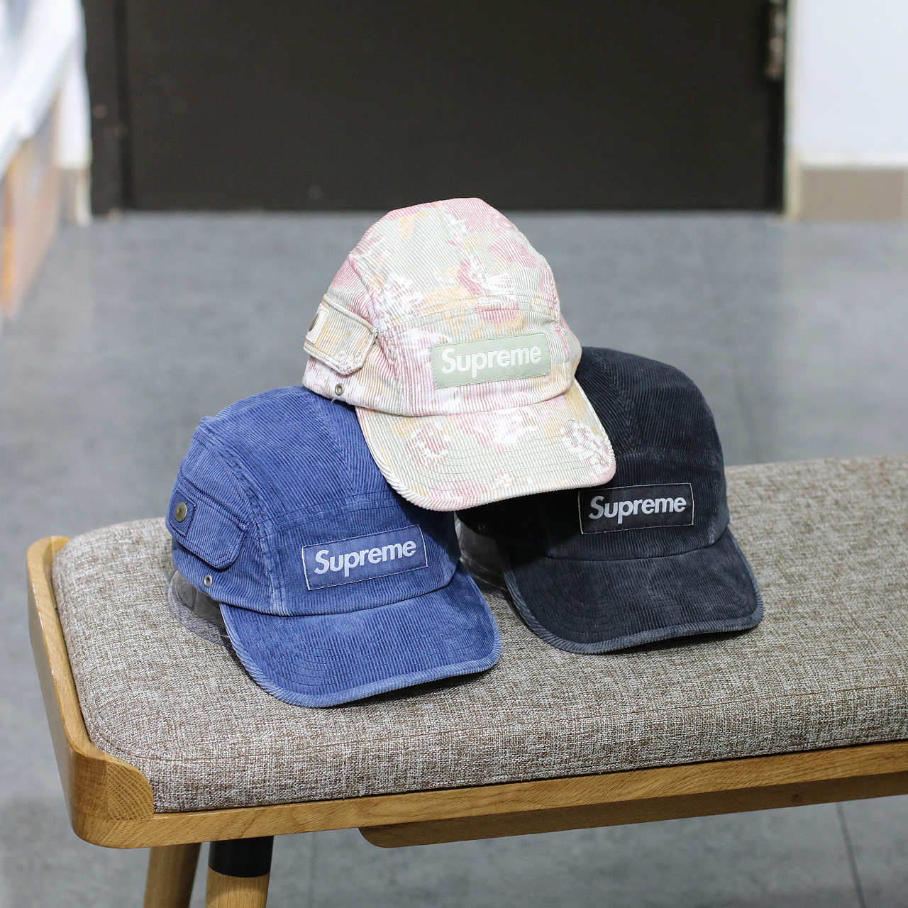 Supreme SS24 Cord Pocket Camp Cap 燈芯絨 三色