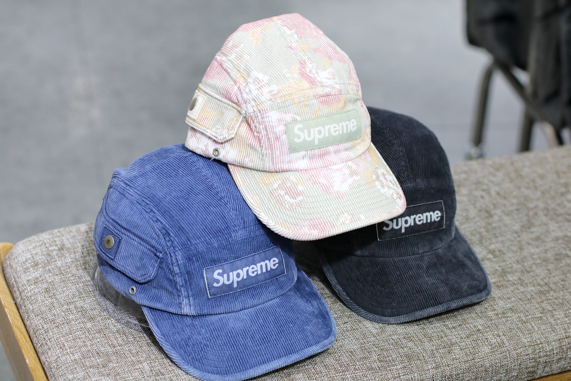 Supreme SS24 Cord Pocket Camp Cap 燈芯絨 三色