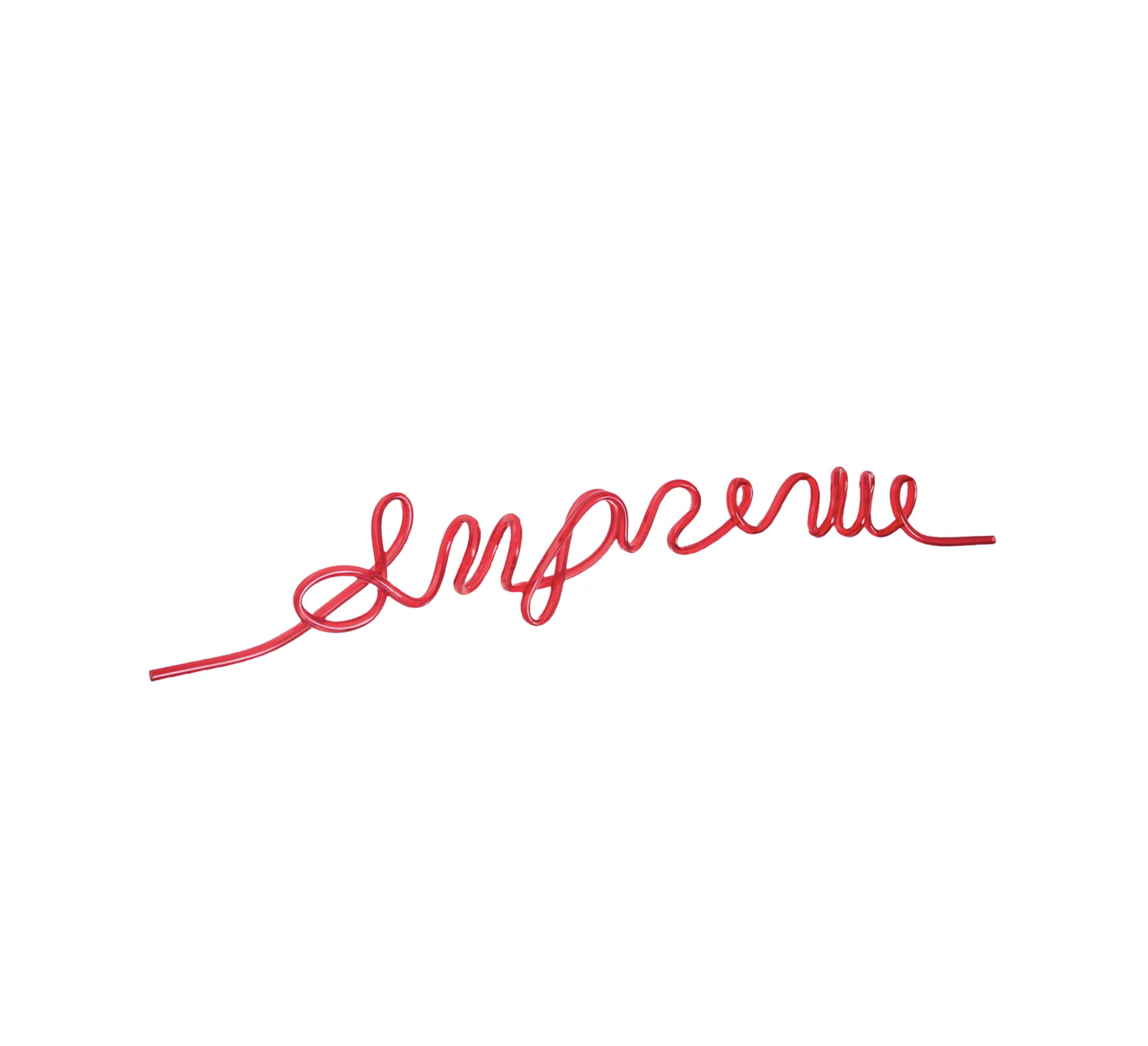 SUPREME STICKER SS23 FW23 SS24 / Silly Straw (RED)