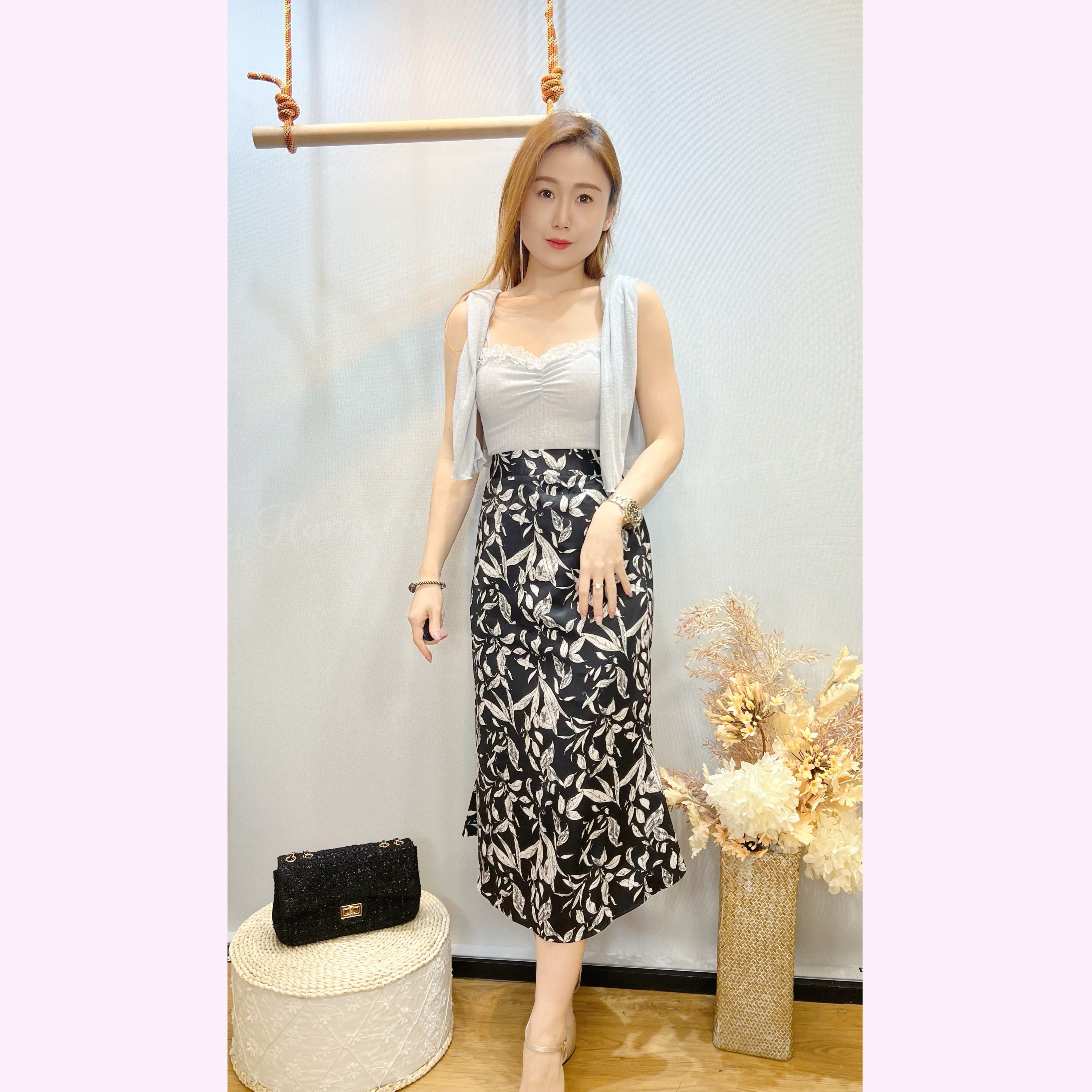 ST24W0334 甜美LACE吊帶背心連外套