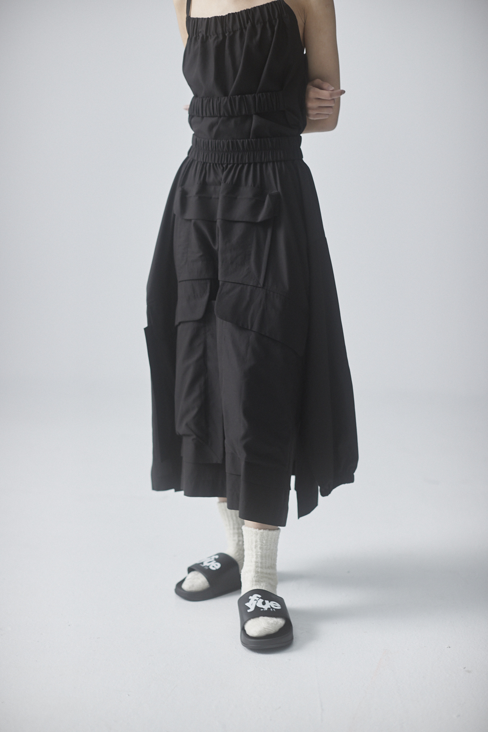 多口袋造型兩穿裙