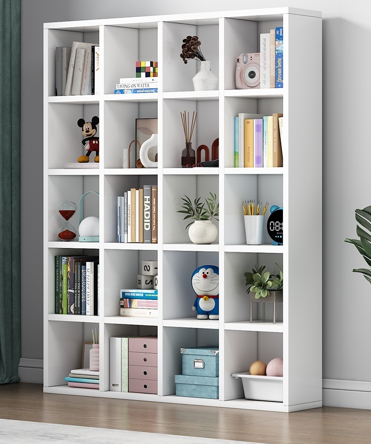 書架 儲物櫃 (120x150x130cm - 20格 - 暖白色)