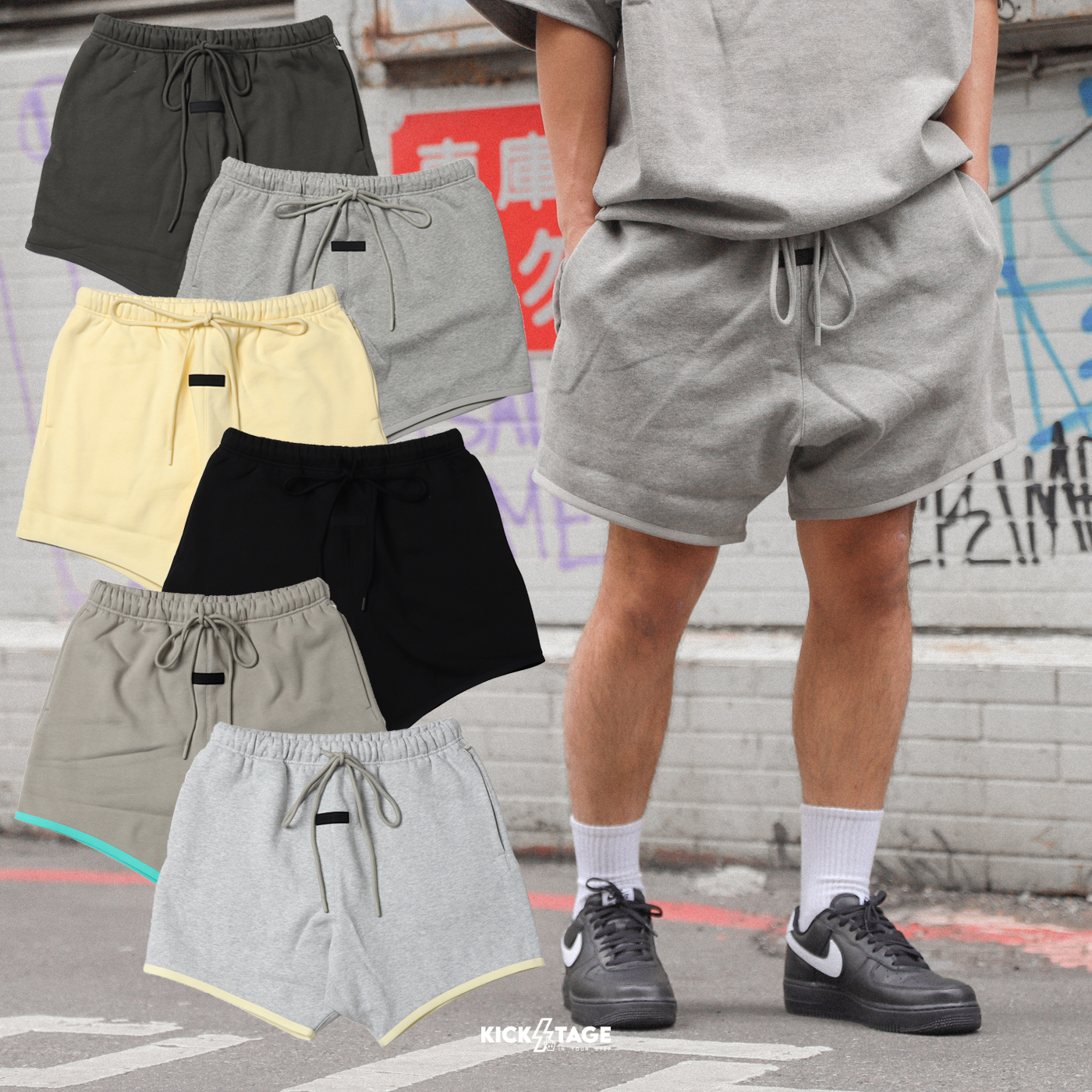 FOG FEAR Of GOD ESSENTIALS SWEATSHORT 六色 棉短褲 棉褲【160SP242】