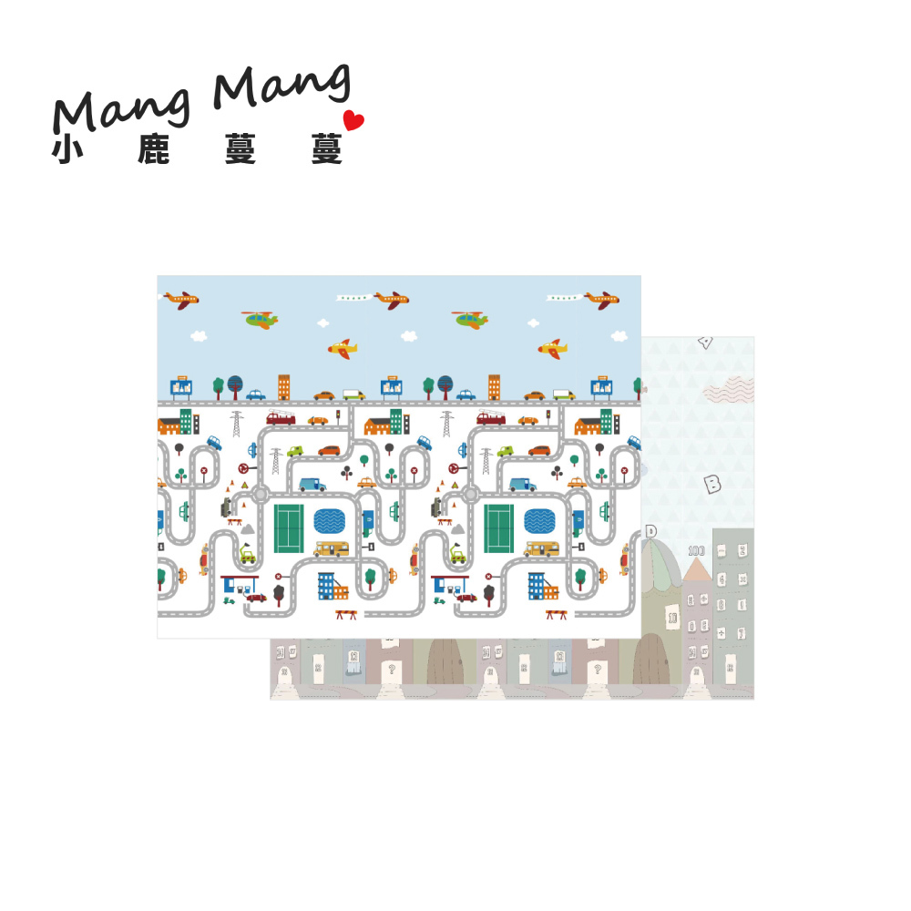 兒童XPE捲式地墊(包邊Lite版)-忙碌大都會