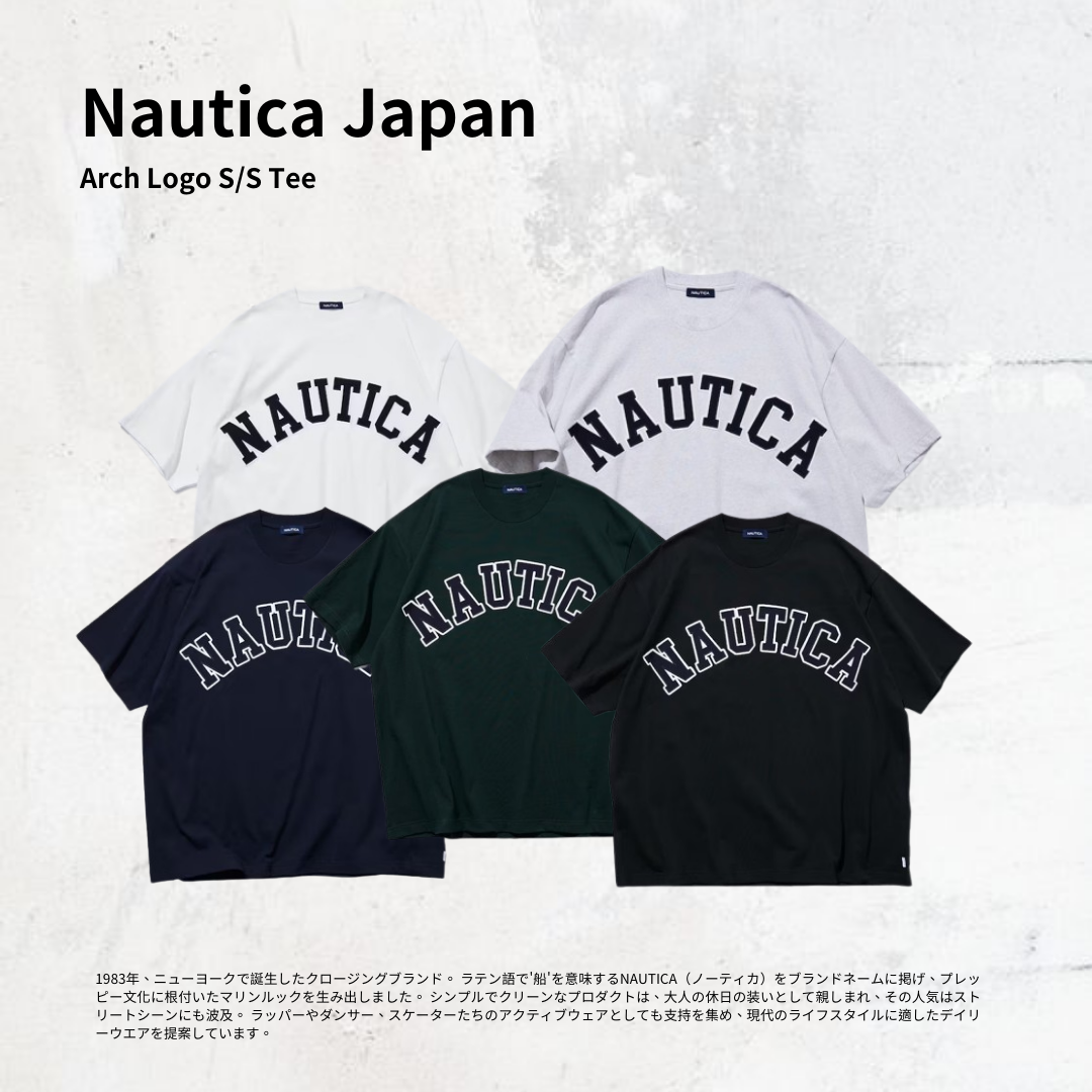 "代購+現貨" Nautica 24S/S Arch Logo S/S Tee 短袖 刺繡