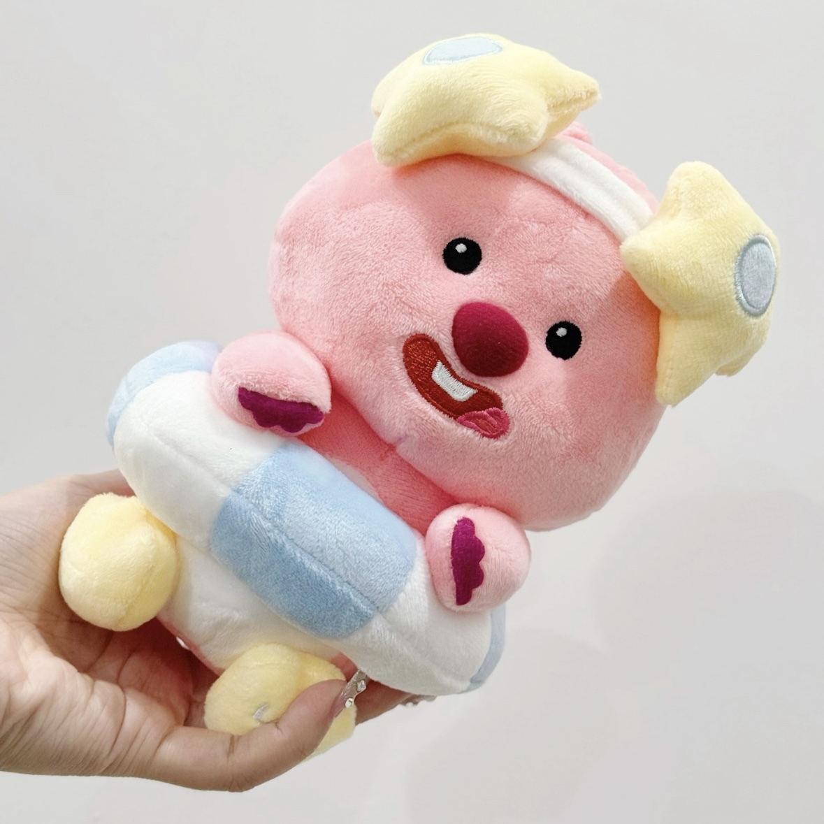 度假系列LOOPY小海狸 海邊俏皮游泳玩偶 毛絨公仔 //預購