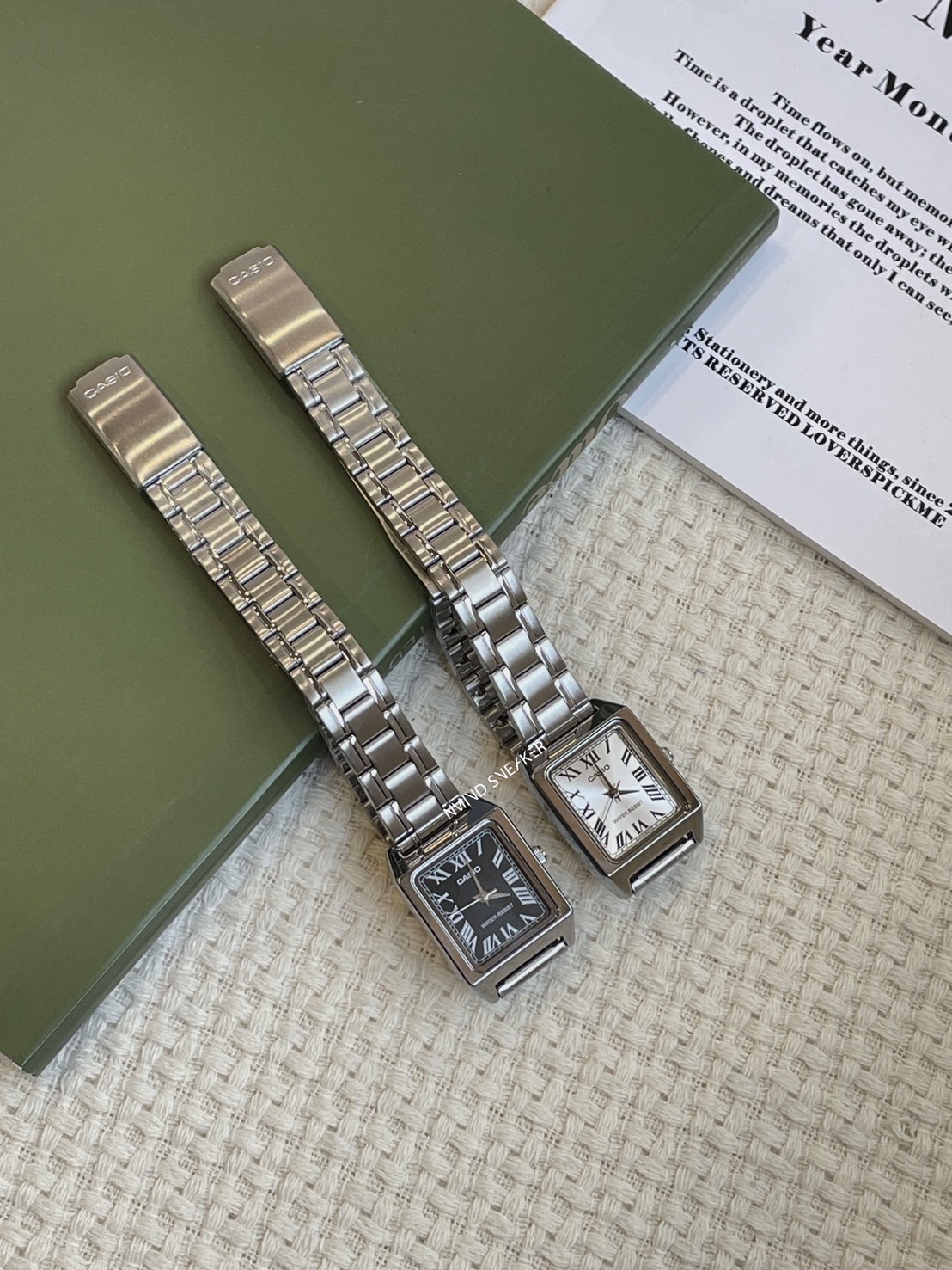 <快速出貨> Casio 卡西歐 復古羅馬數字 方錶 金屬款