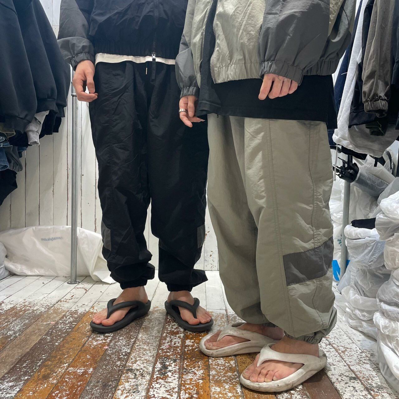 拼色束腳鬆身褲 FARMERS-002P