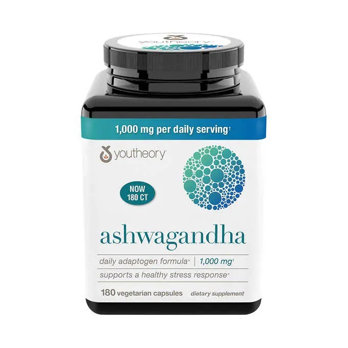 【直播】Youtheory LX0306906 Ashwagandha 南非醉茄 (180粒)