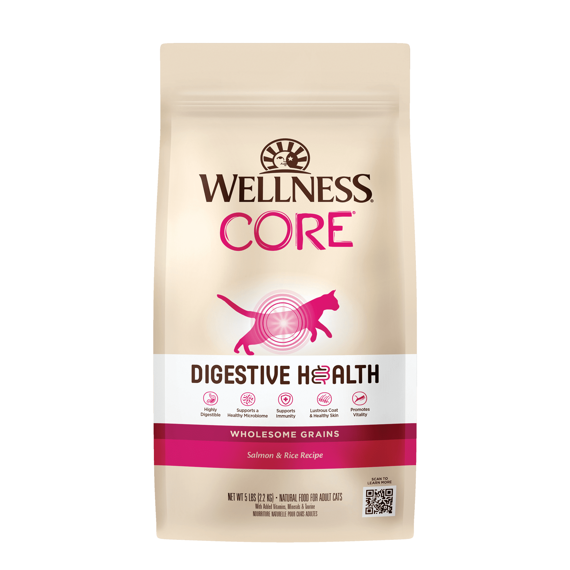 WELLNESS CORE 腸胃消化機能-室內貓 深海魚(5磅)