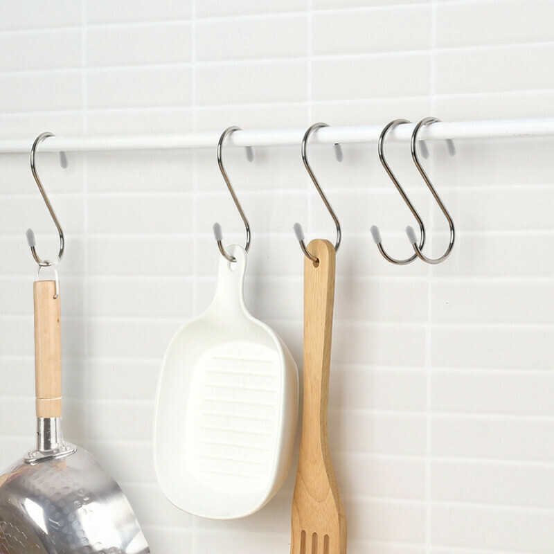 不鏽鋼S形掛勾/11.4cm 3入