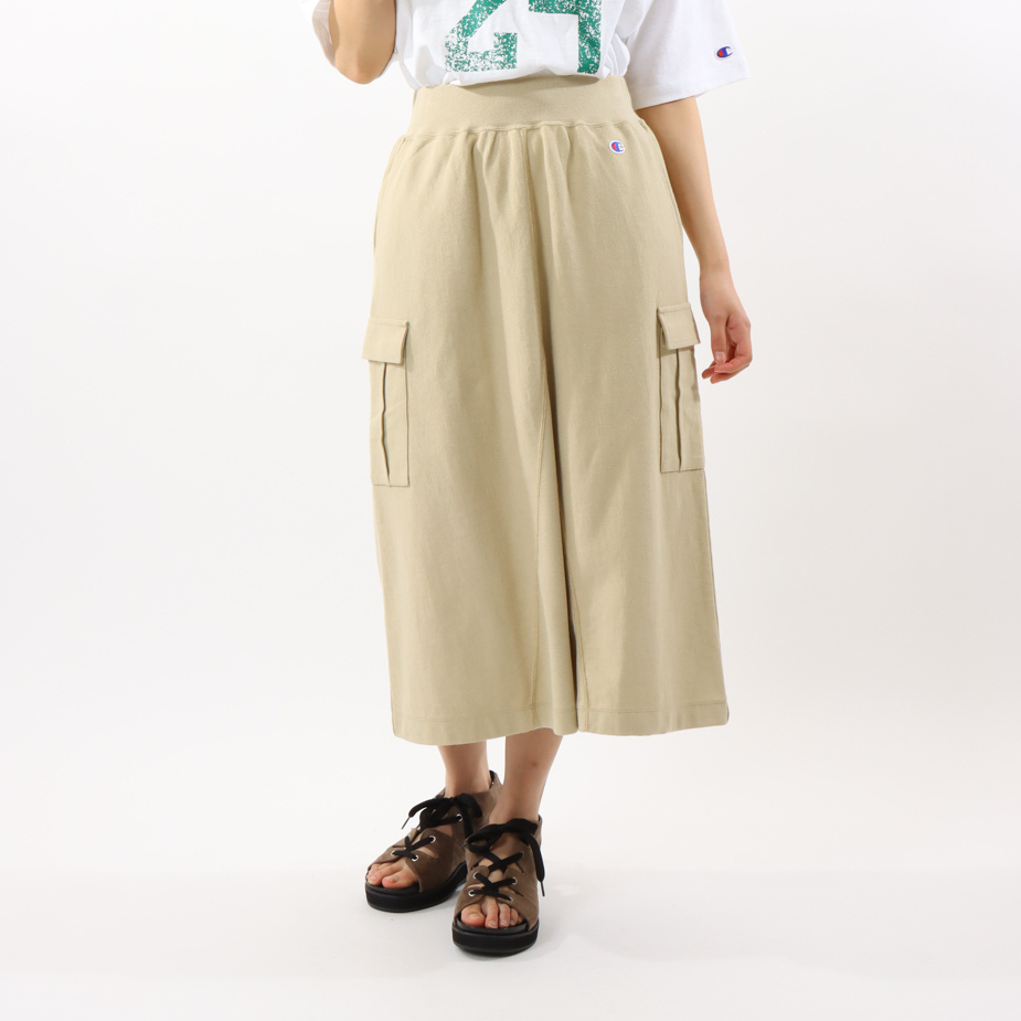 女款-CASUAL 口袋棉質長裙-米色（CW-Z204-305）