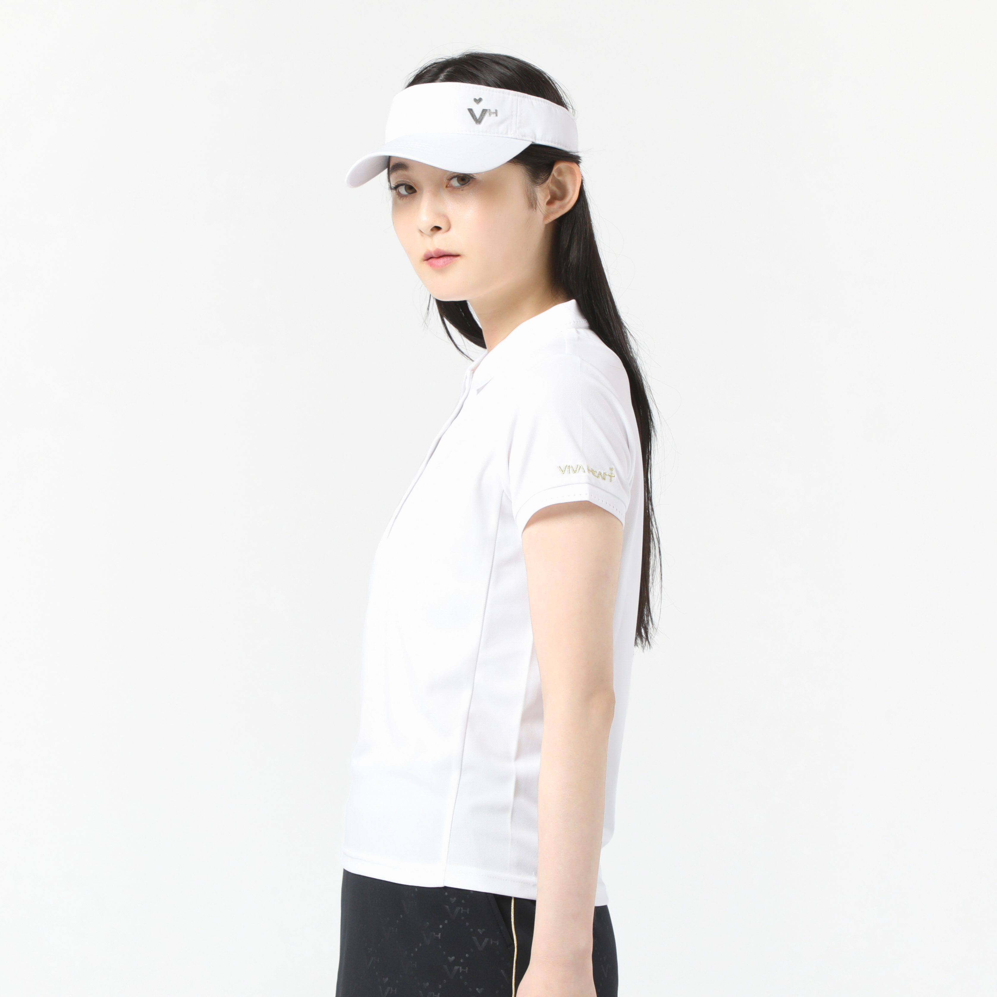 女士-素色短袖POLO衫