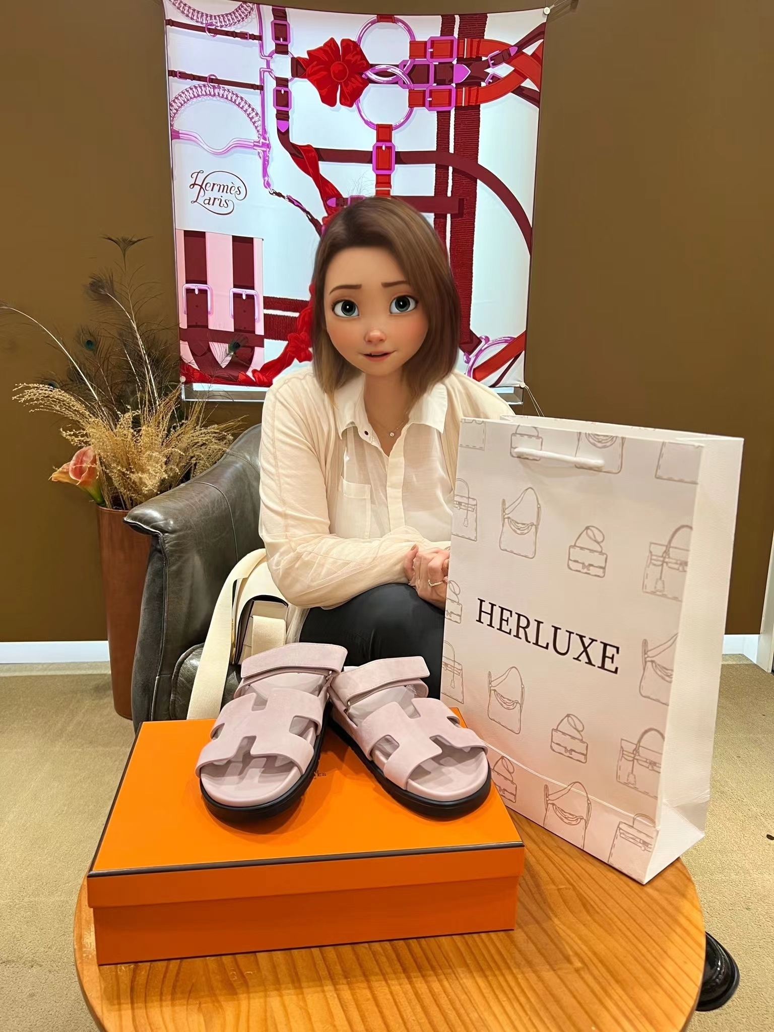 【 感謝支持 】爽快靚靚來pick up chypre拖鞋🥳 見到實物好滿意🥰 之前仲幫襯我哋買袋❤️ 多謝你一直咁支持我哋🫶