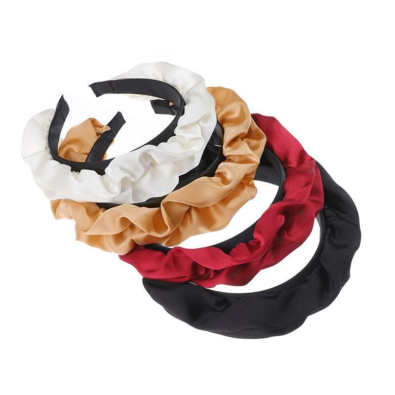 氣質波浪緞面髮箍