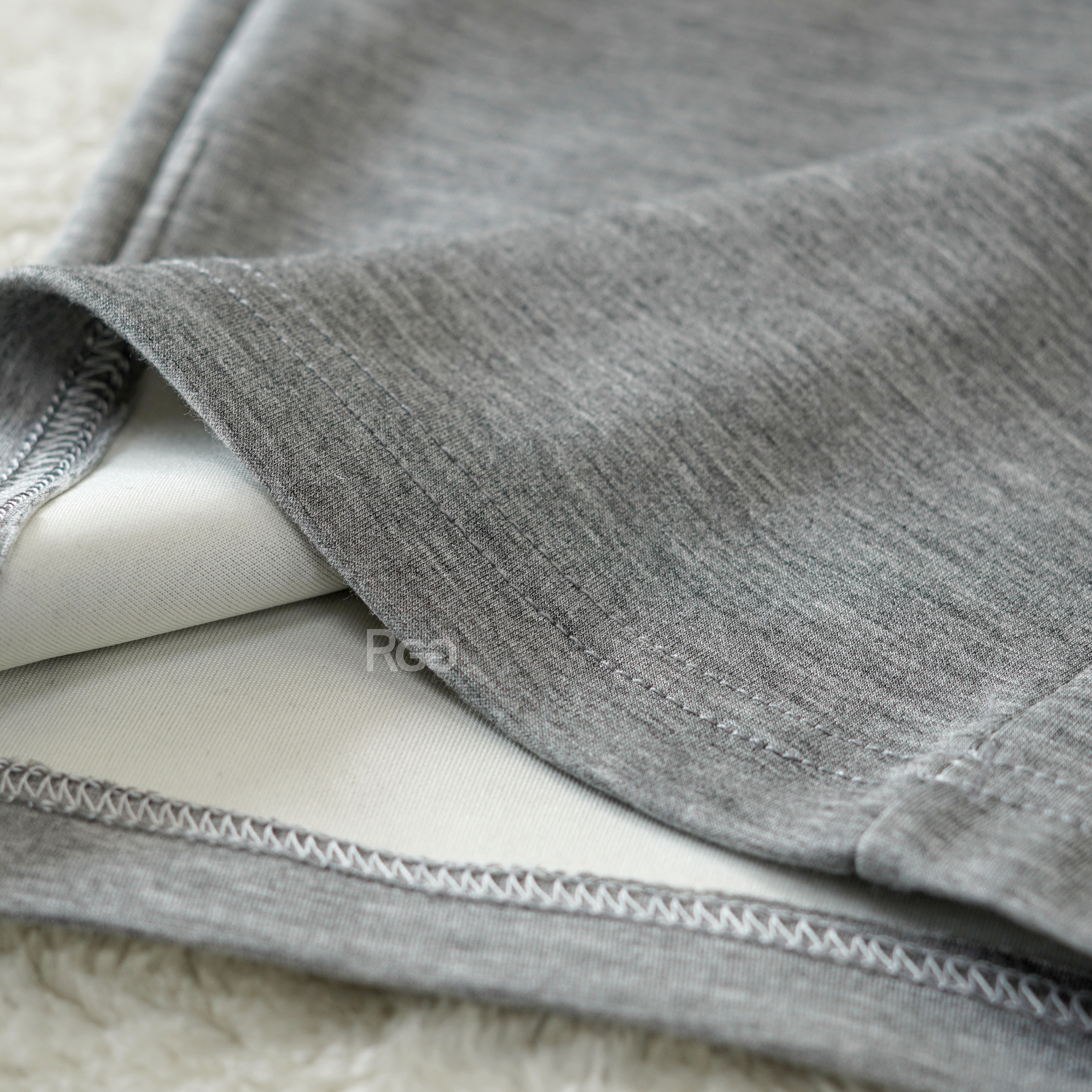 #1839 空氣棉抽繩長腿落地褲材質細節照