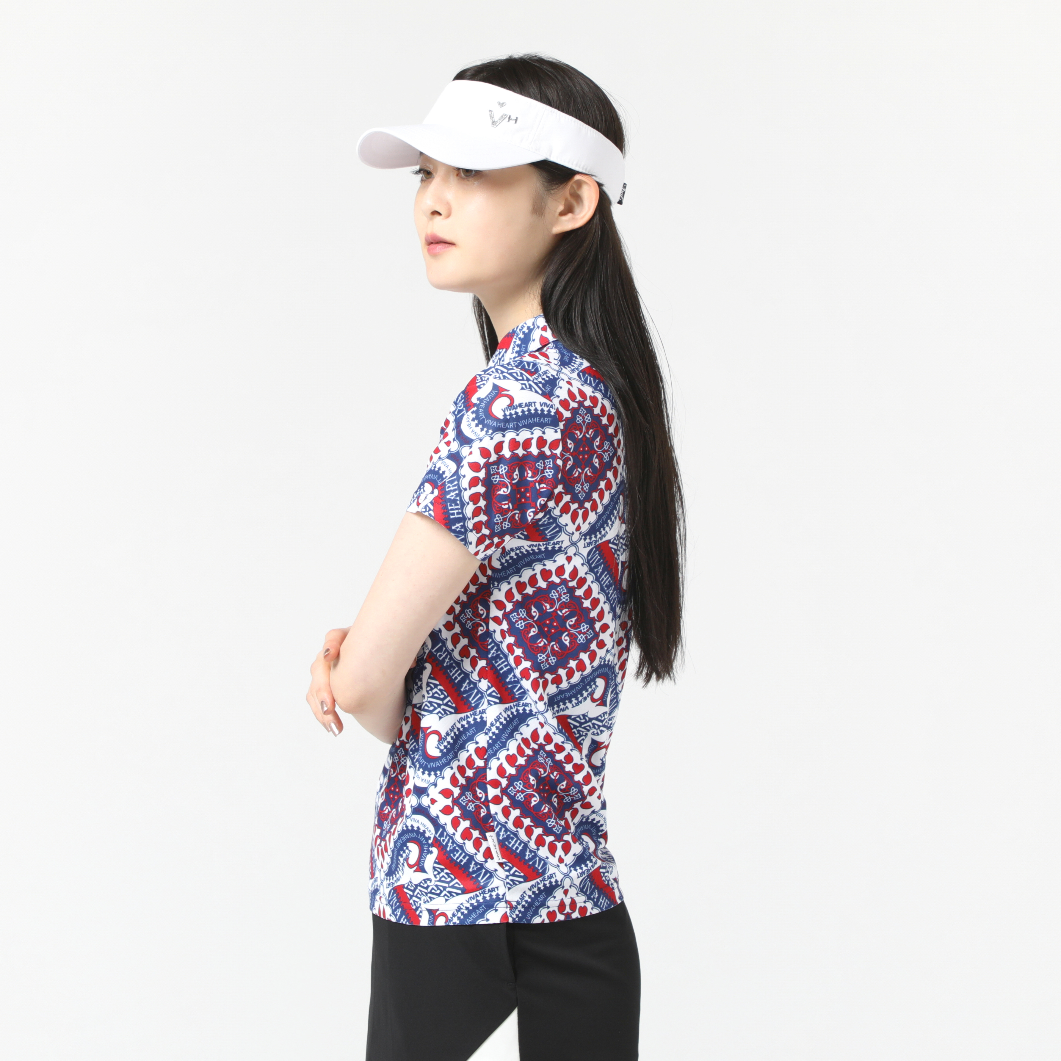 女士-涼感琺瑯圖騰短袖