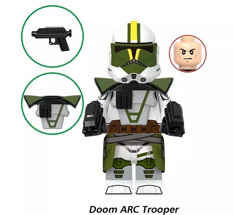 Doom ARC Trooper Star Wars Custom Minifigures Minifigs Fit Lego XH1972