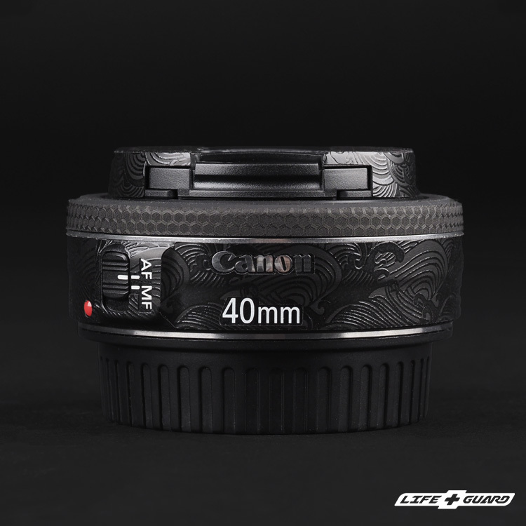 LIFE+GUARD  Canon EF 40mm F2.8 STM 專用黑色海浪貼膜產品圖