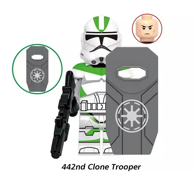442nd Clone Trooper Star Wars Custom Minifigures Minifigs Fit Lego XH1973