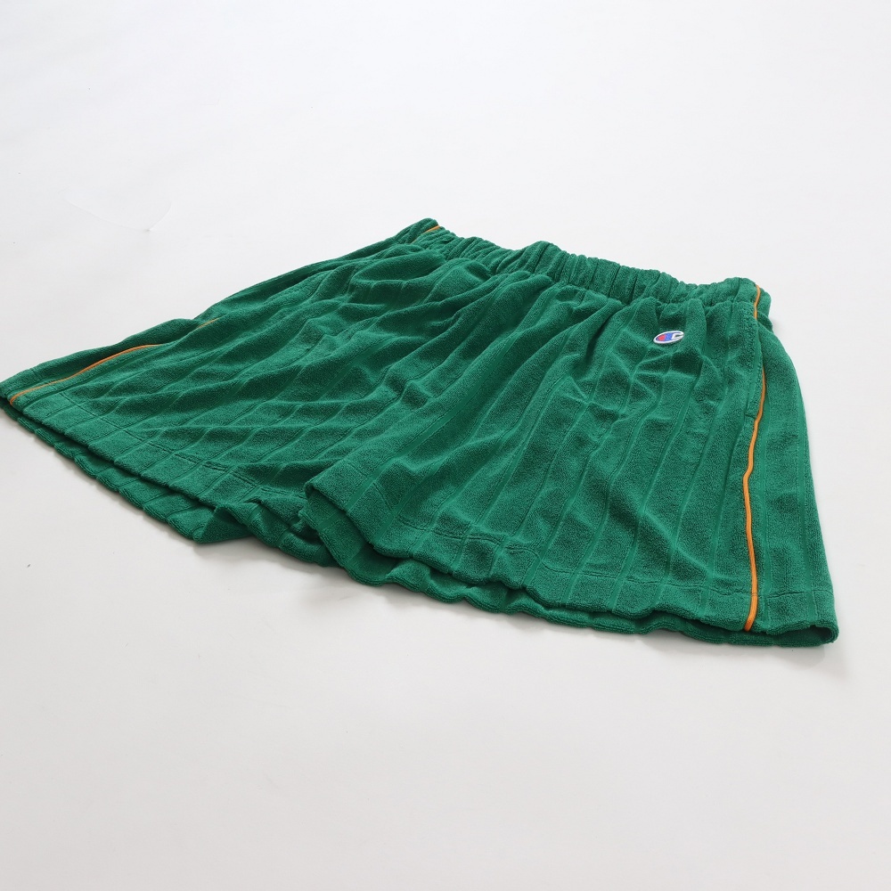 女款 -CASUAL 毛圈布網球風短褲-綠色（CW-Z502-605）