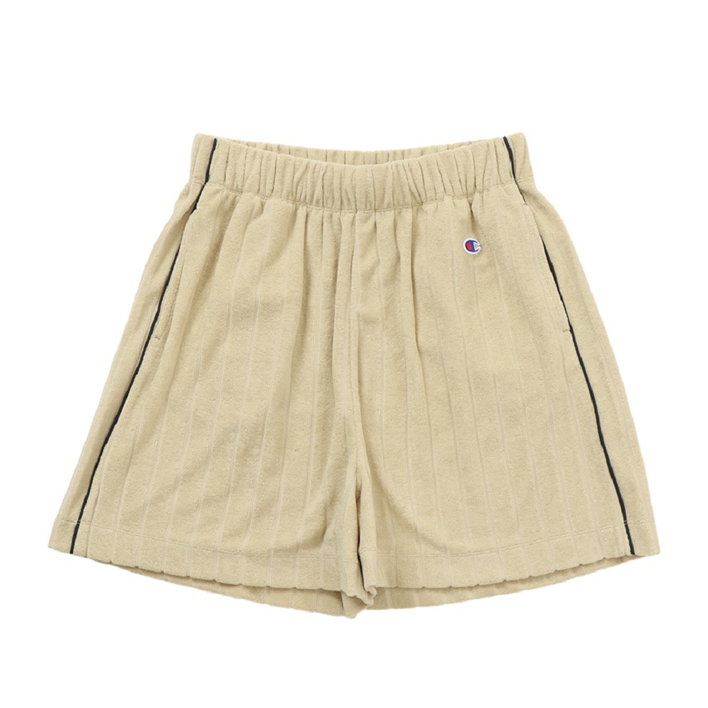 女款-CASUAL 毛圈布網球風短褲-米色（CW-Z502-780）