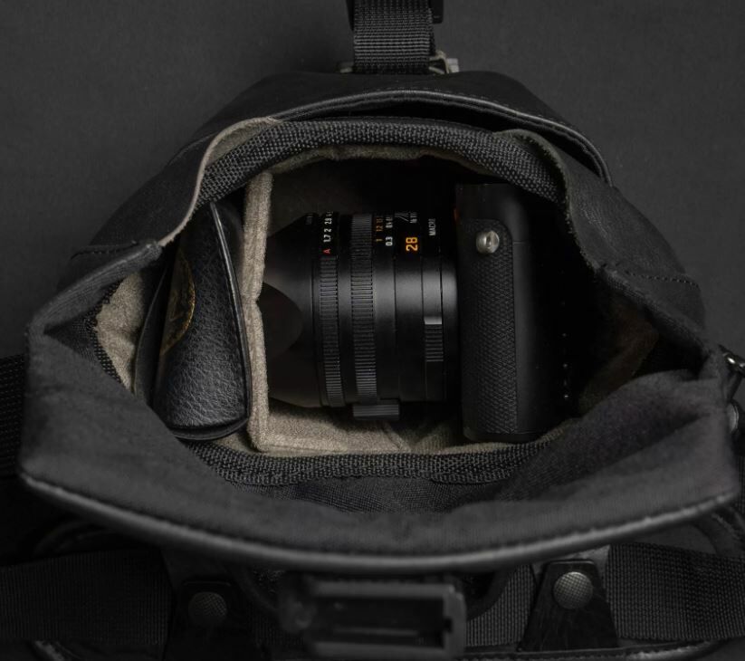 【沃坦】PILOT 飛行員 升級版皮革旅遊相機包 / 黑 2L