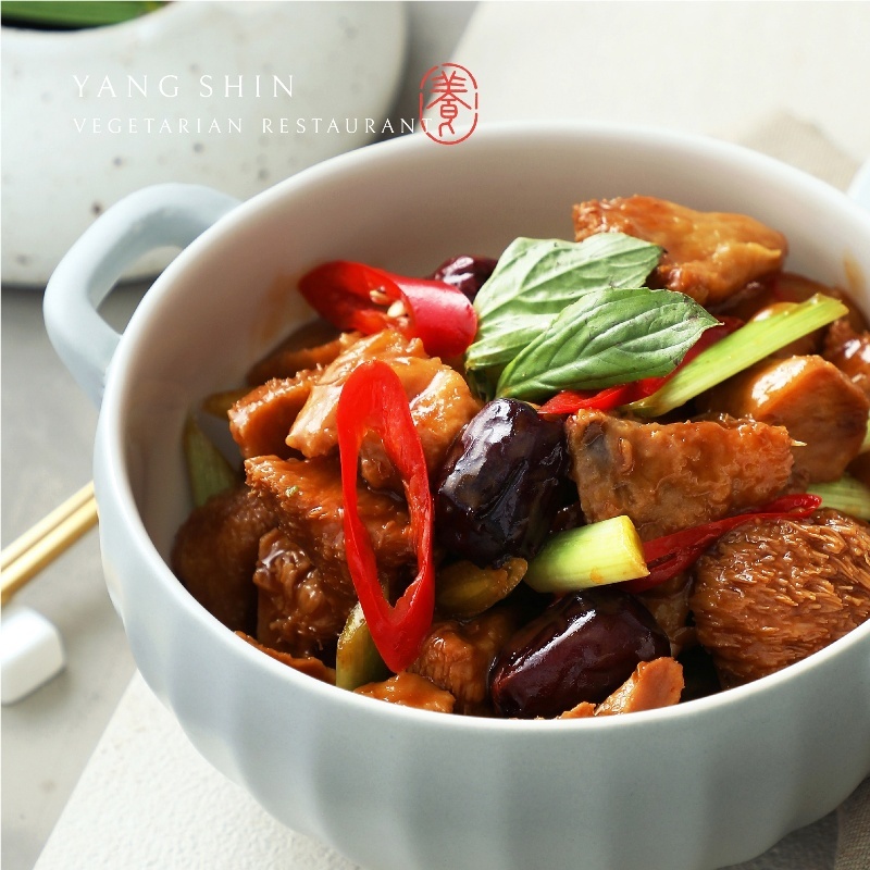 養心茶樓 蔬食飲茶 塔香猴頭菇