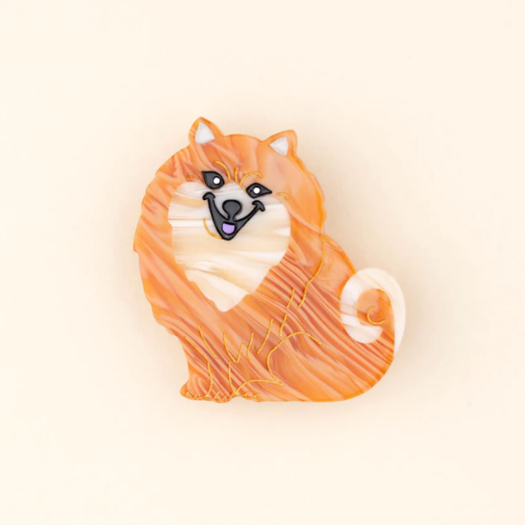 法國 Coucou Suzette 童趣造型按壓髮夾 狐狸犬