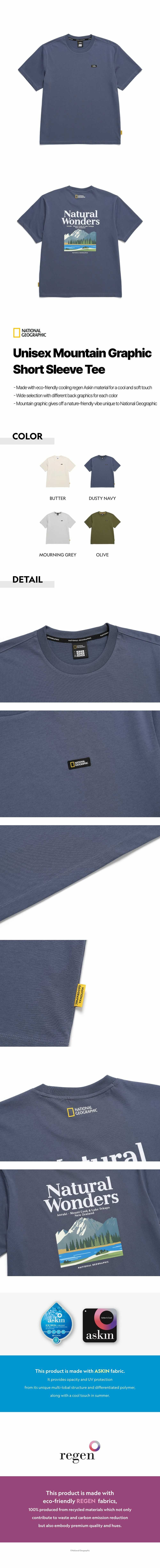 【NATIONAL GEOGRAPHIC】MOUNTAIN CONCEPT GRAPHIC T-SHIRT NATIONAL GEOGRAPHIC】MOUNTAIN CONCEPT GRAPHIC T-SHIRT