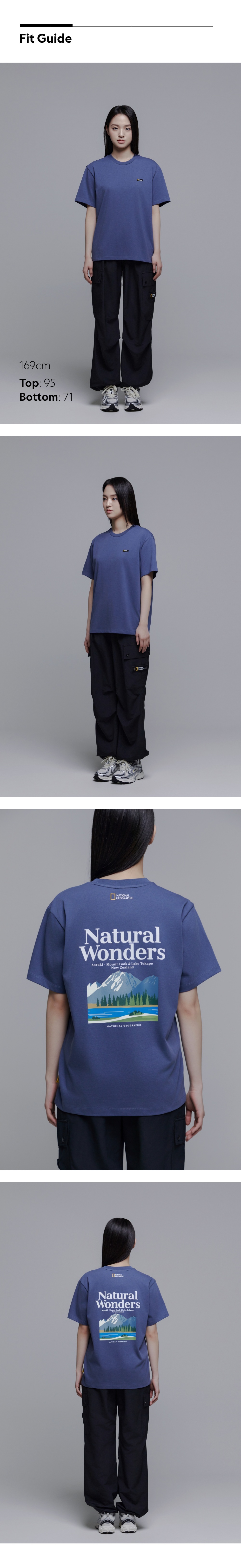 【NATIONAL GEOGRAPHIC】MOUNTAIN CONCEPT GRAPHIC T-SHIRT National Geographic T-Shirt Further Mountain Double Sided