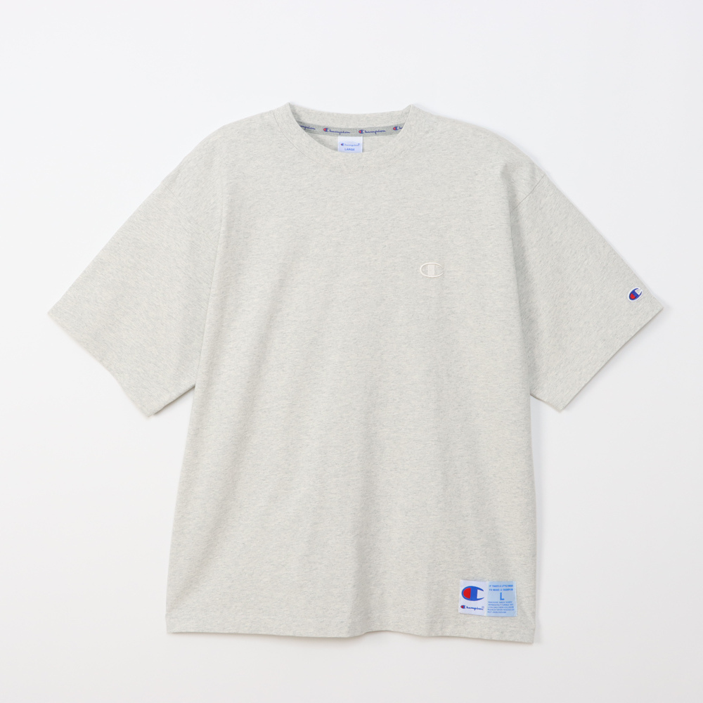 ACTION STYLE系列 男款 厚磅 刺繡 短袖 T恤(米)