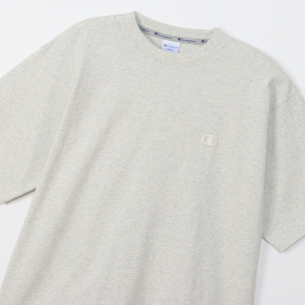 ACTION STYLE系列 男款 厚磅 刺繡 短袖 T恤(米)