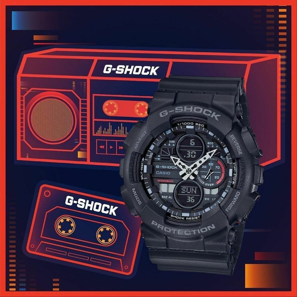 Casio G-shock GA-140-1A1 指針數碼雙顯 手錶  (香港行貨)