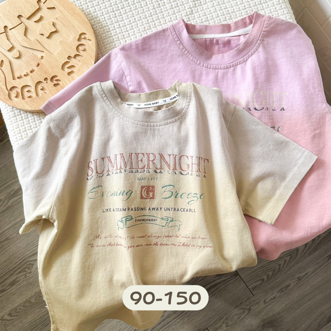 【限量】漸層色字母短袖上衣