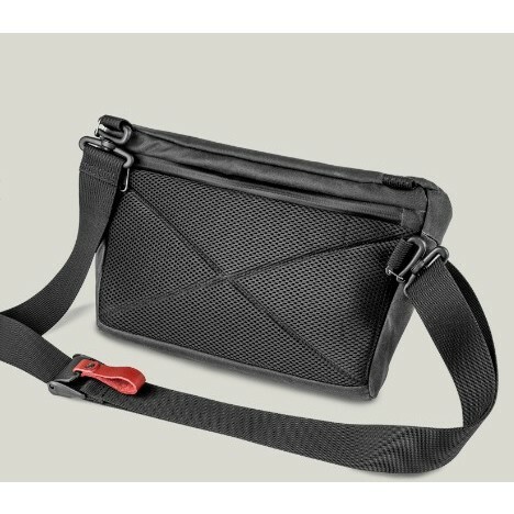 【沃坦】CORDURA尼龍帆布斜肩包升級版 3.5L 炭黑/卡其