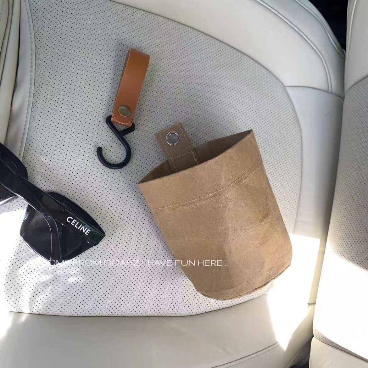 《3847》日系牛仔後座置物袋+掛帶