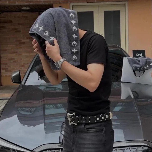 THUG CLUB /Special Logo Towel - 灰色 白色