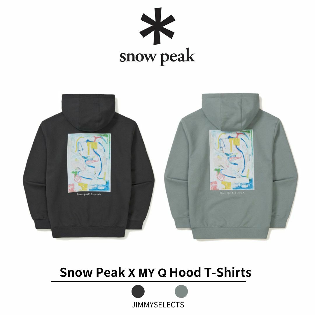 Snow Peak 雪諾必克 𝗫 𝗠𝗬 𝗤 聯名 限量 塗鴉 帽T 長袖 S24SMFHD52