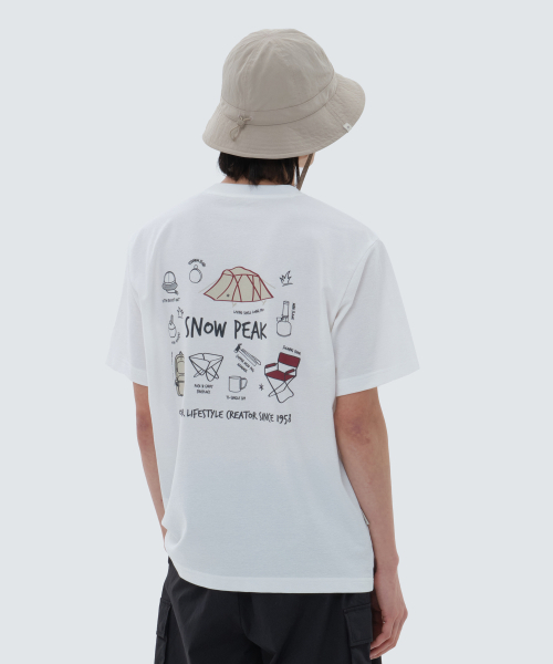 Snow Peak 雪諾必克 Eco 快乾 露營用品 塗鴉 短袖 短T S24MMFTS7