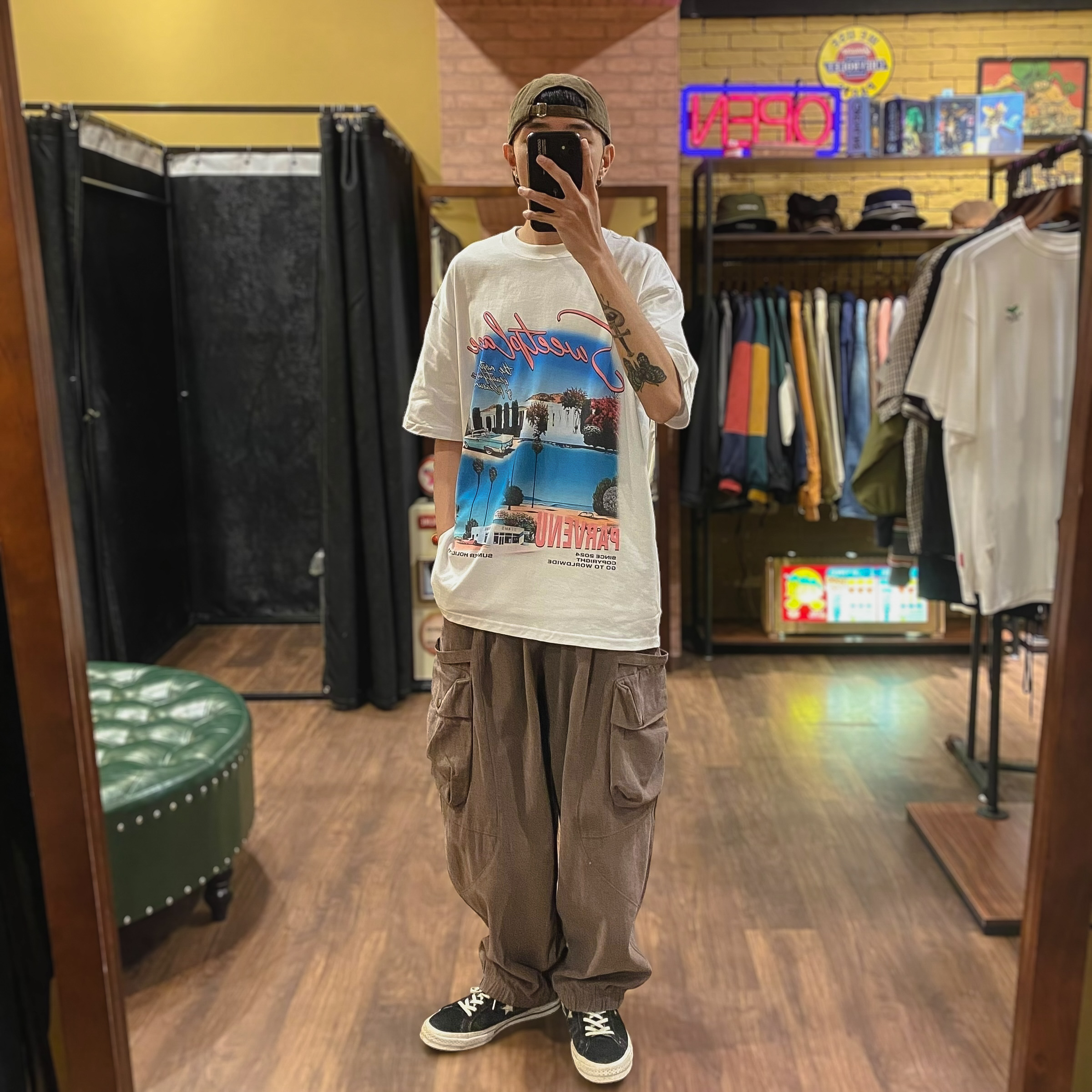 美國西海岸印花圖TEE