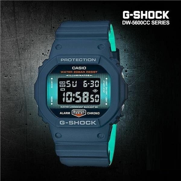 Casio G-Shock DW-5600CC-2 雙色錶帶 海軍藍 手錶  (香港行貨)