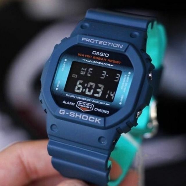 Casio G-Shock DW-5600CC-2 雙色錶帶 海軍藍 手錶  (香港行貨)