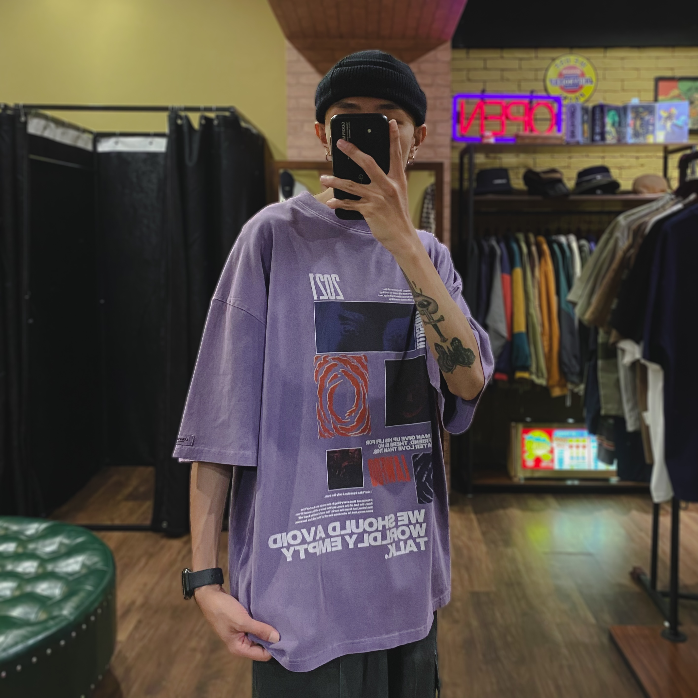 個性街頭意識形態短TEE