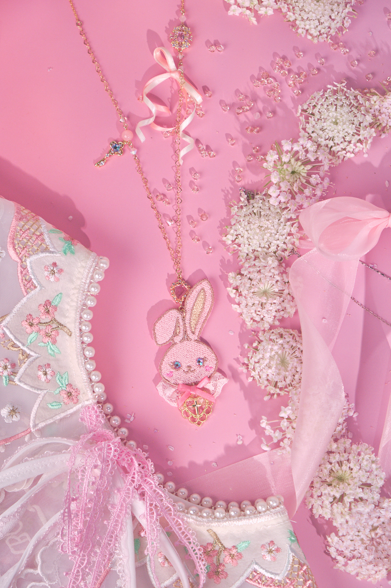 Duke KURA Embroidery Heart Necklace