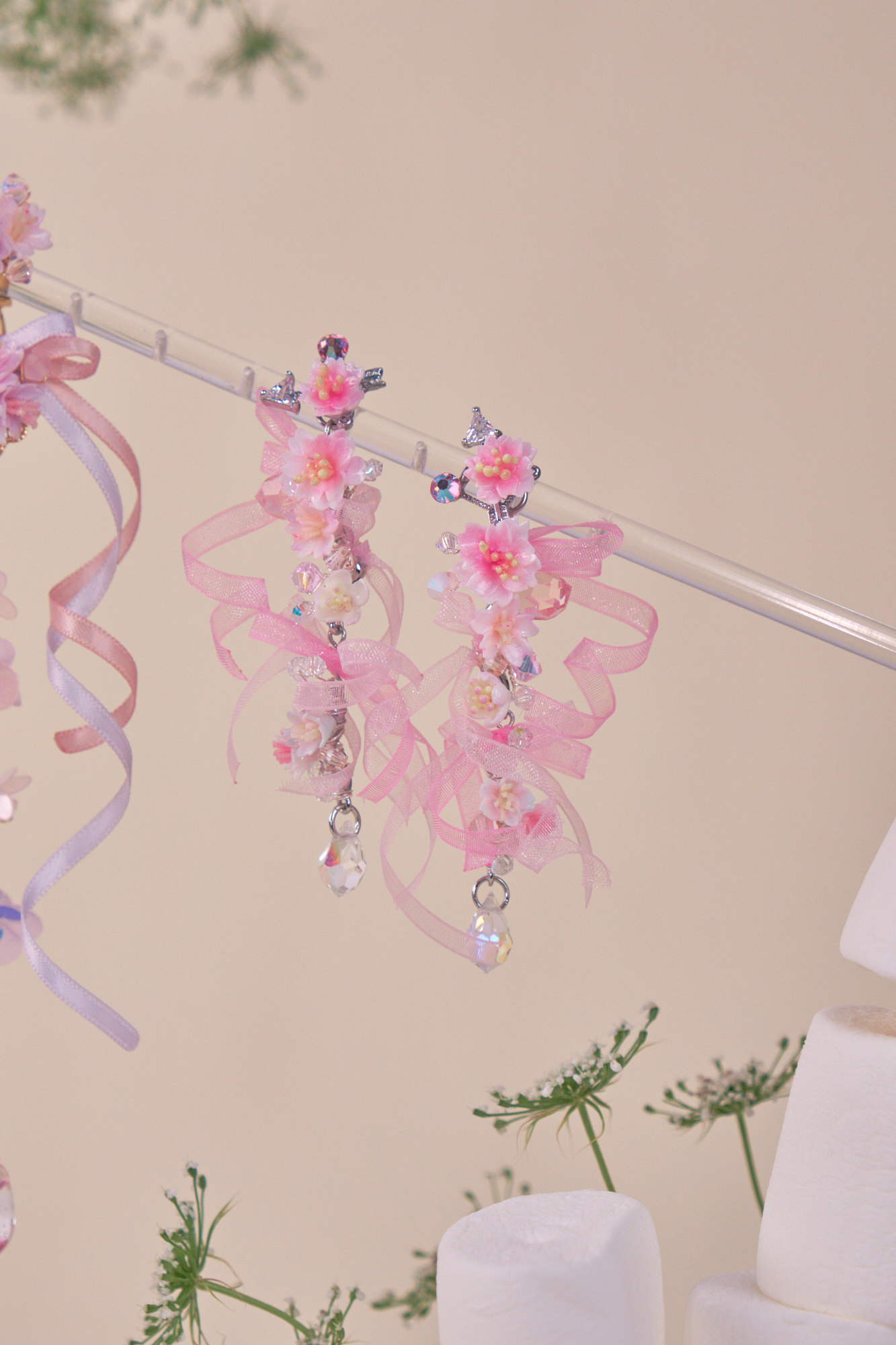 Sakura Clear Creek Waterfall Earrings