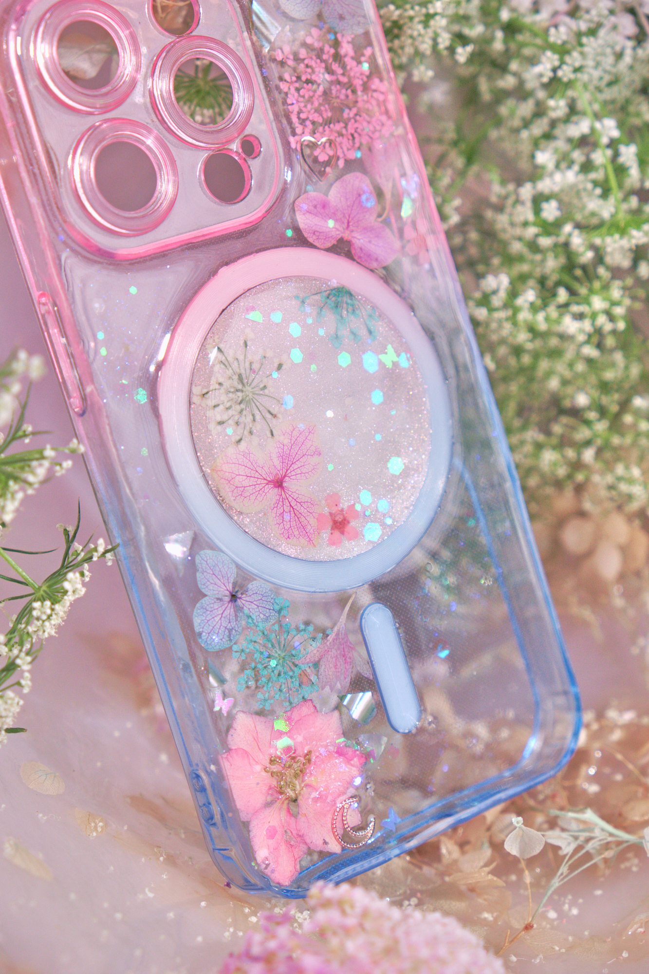 Mirror of Blossoming Oshibana Phone Case