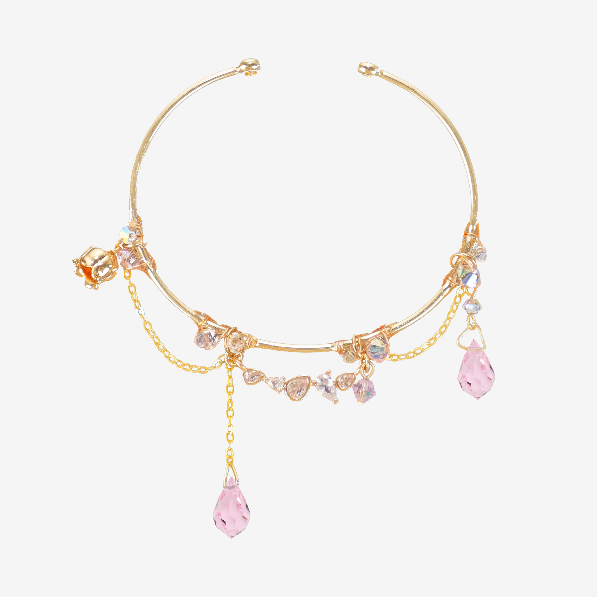 Roseate Daydream Double-layer Preciosa Crystal Bracelet