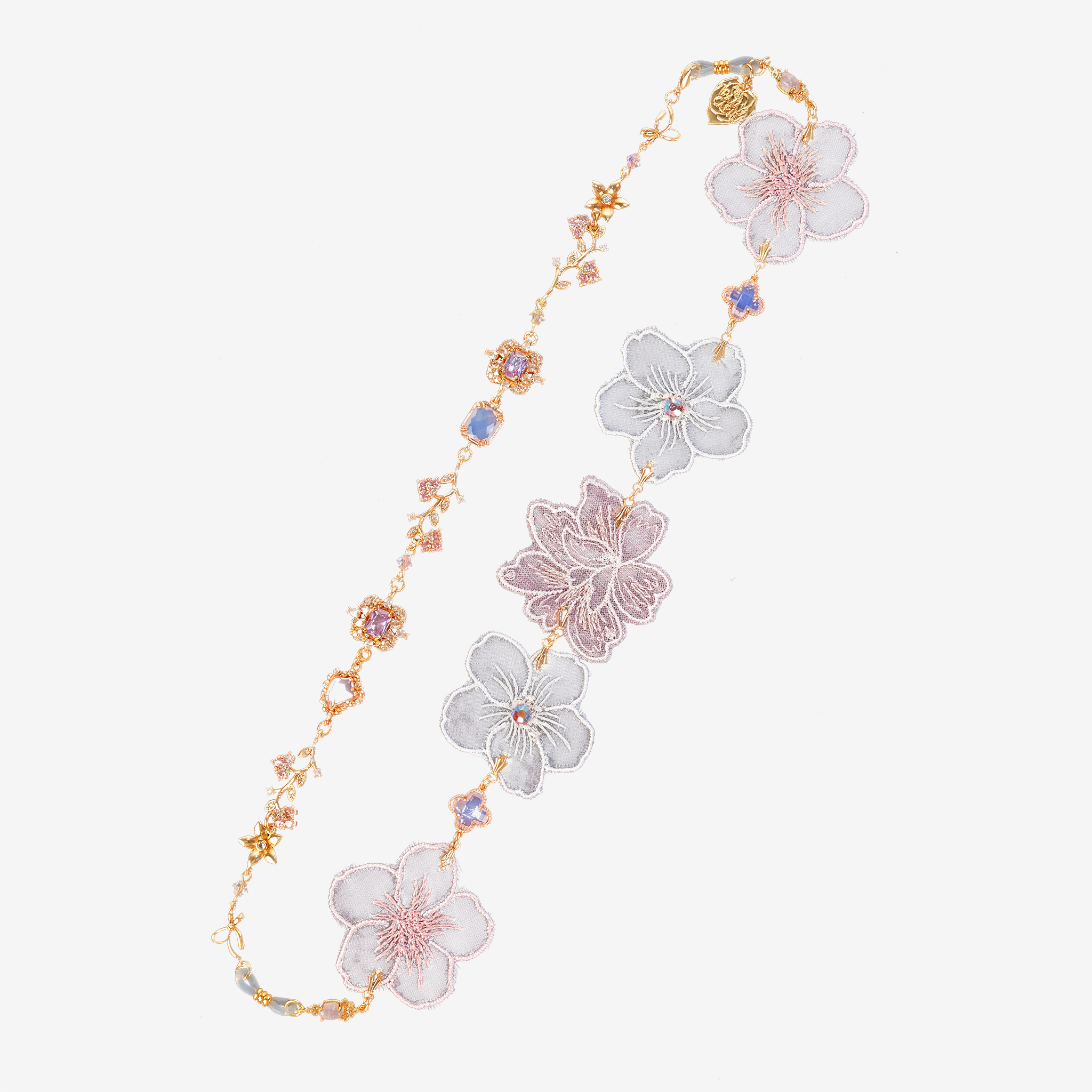 Sakura Syrup Zircon Veils Lace Hairband