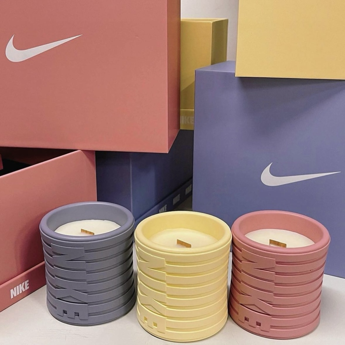 Nike Membership 香氛蠟燭 套裝 禮盒 附NIKE勾勾掛飾 會員專屬